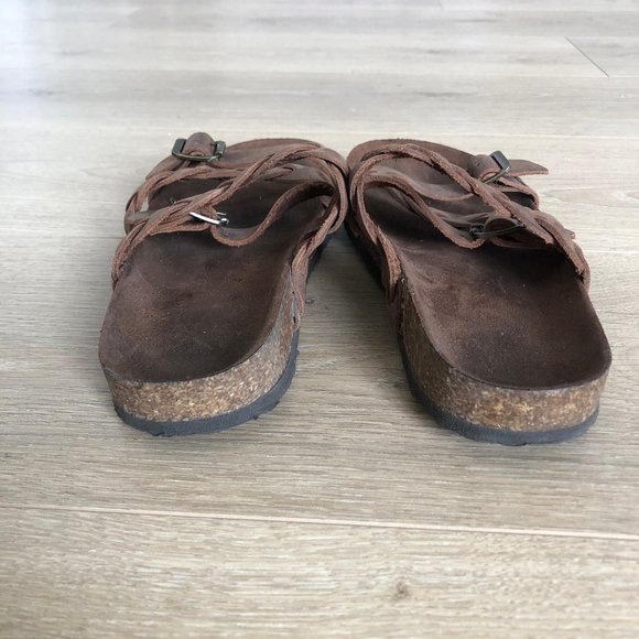 Leather slip on sandals - Picture 3 of 5